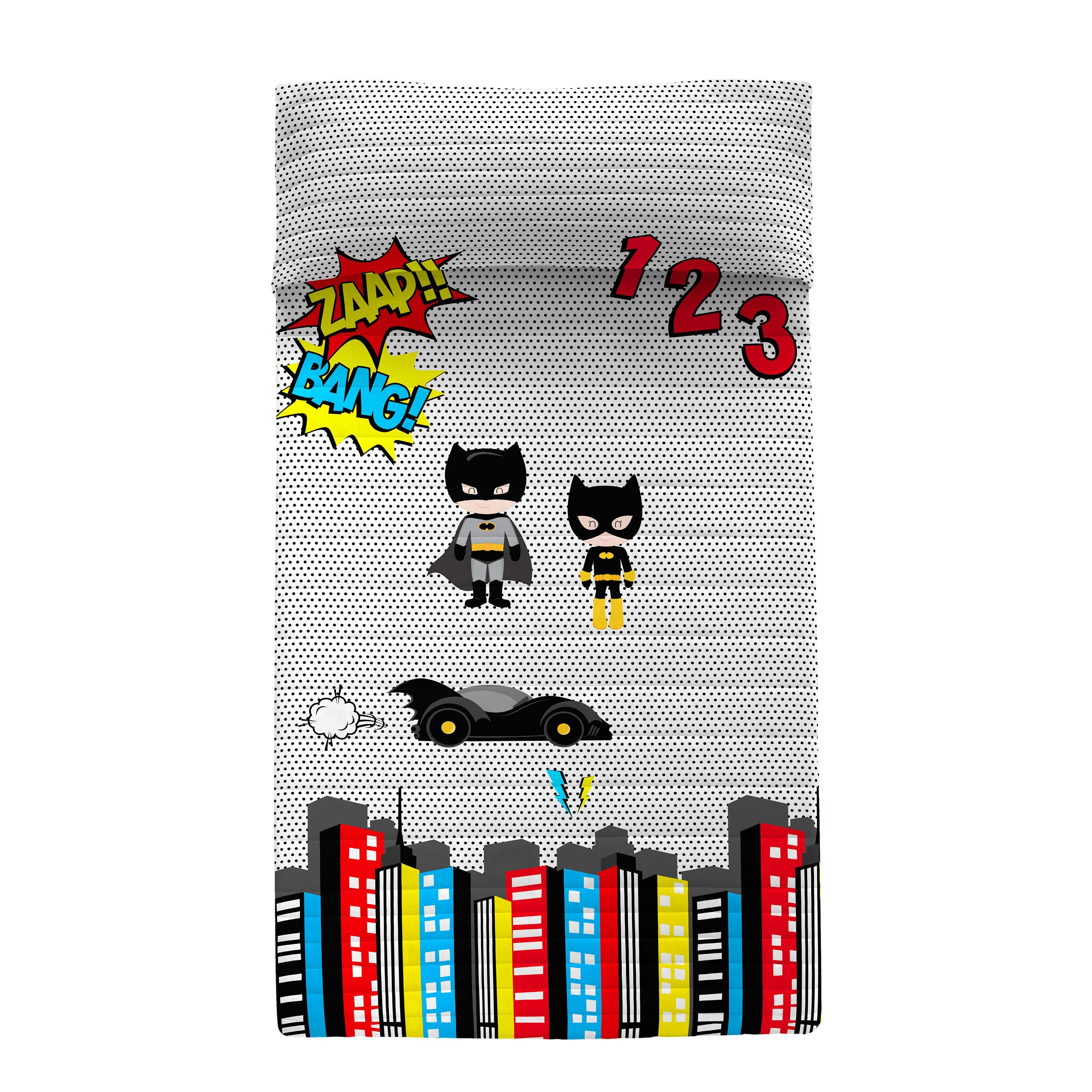 Bat Sprei Mr Fox, Veelkleurig, 100% Katoen (buitenkant) 100% Polyester