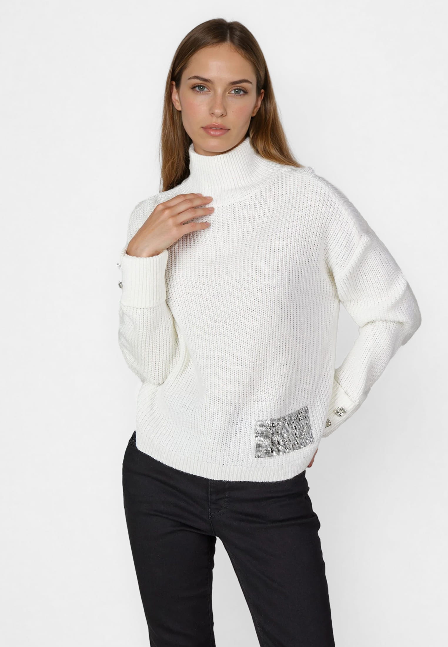 Pullover mit Strass Applikation