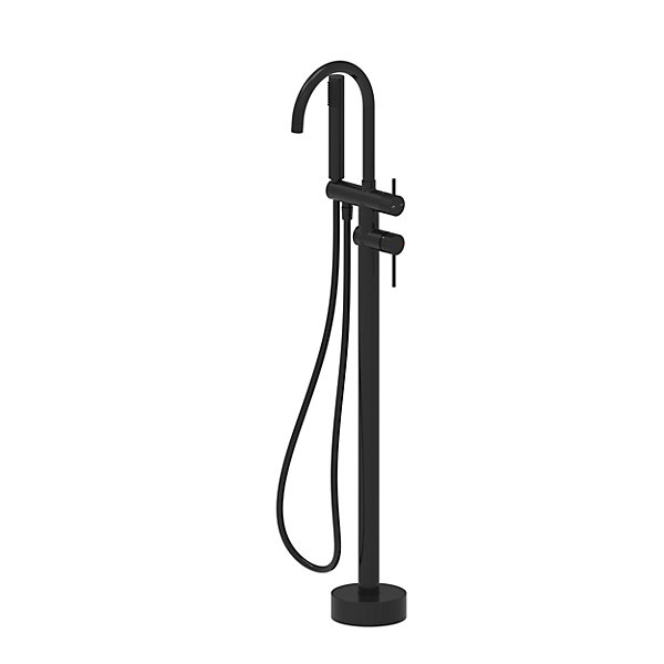 Colonne de baignoire îlot   flexible   douchette, noir mat, GoodHome Owens