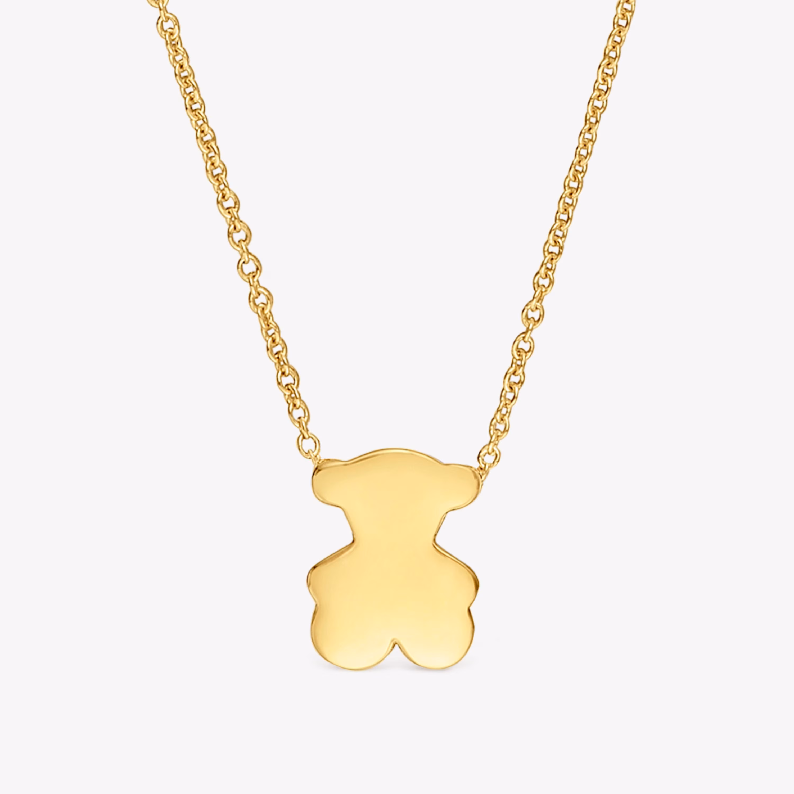 Collar corto de oro con motivo oso 10 mm Sweet Dolls