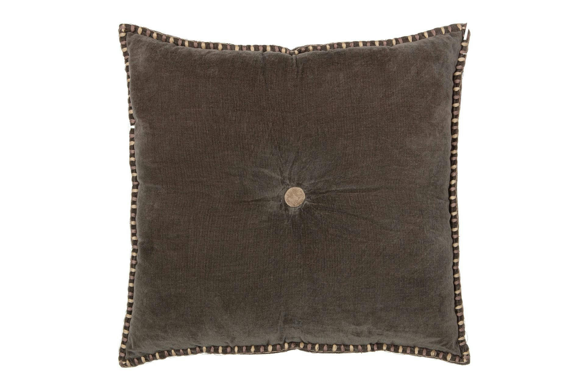 0 - Coussin en velour mocca 45x45