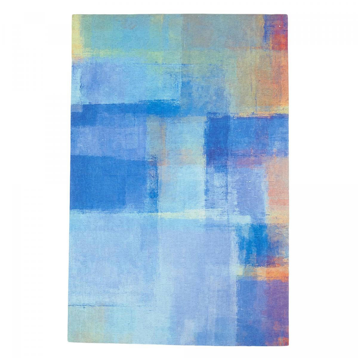 HOMA OCEAN - Tapis extérieur bleu 155x230