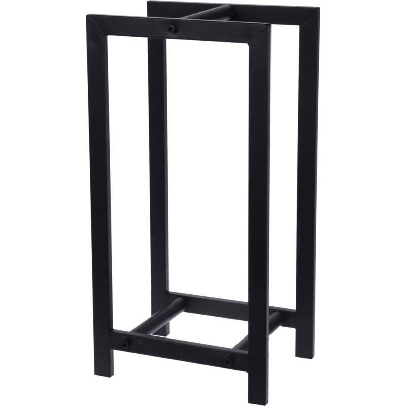 Range-bûches noir 30 x 22 x 59 cm AMBIANCE