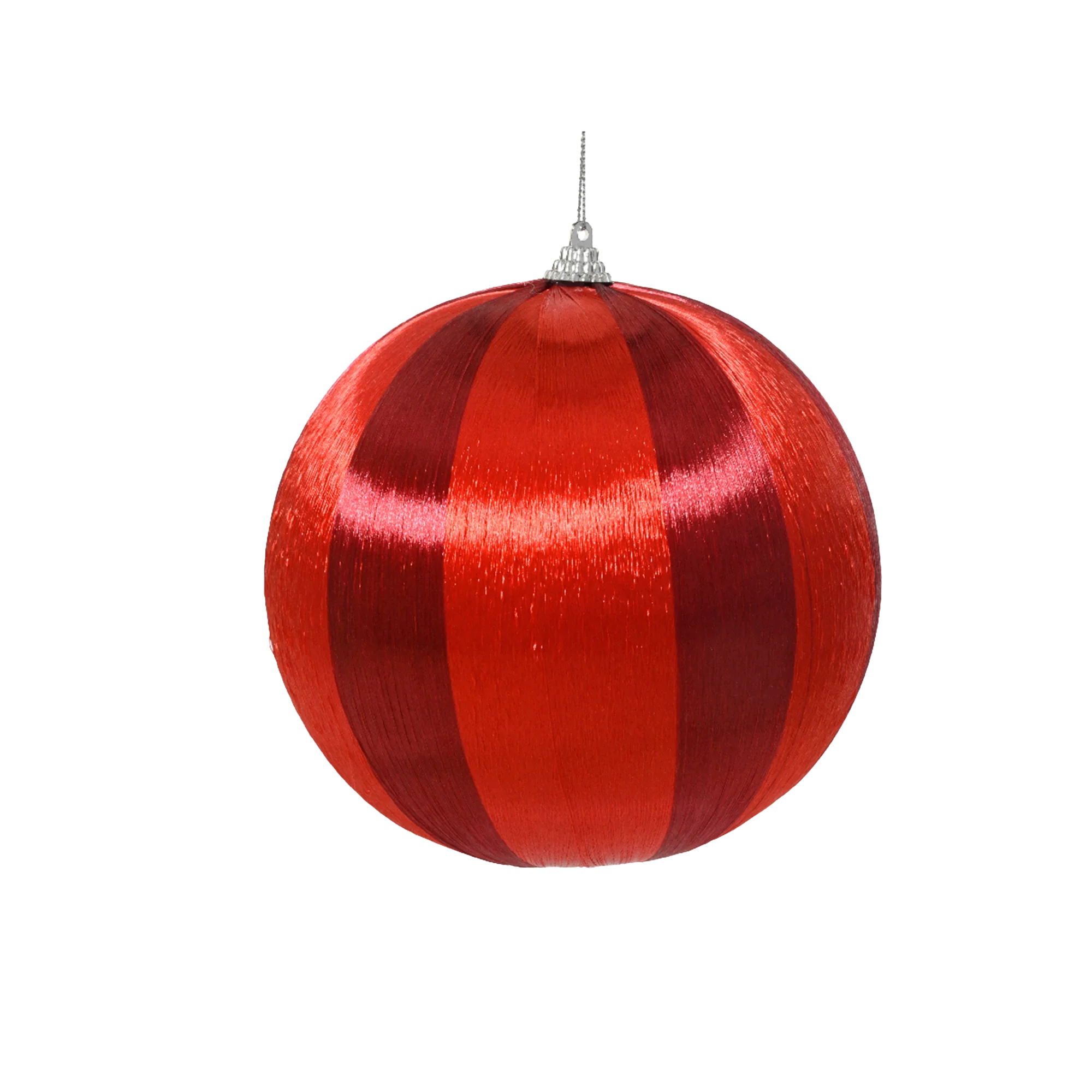 Décoration à suspendre BOULE MOUSSE coloris rouge