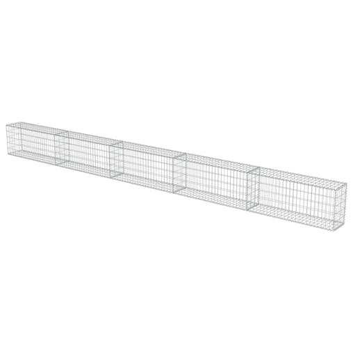 NNEVL Gabion Wall with Covers Galvanised Steel 600x30x50 cm
