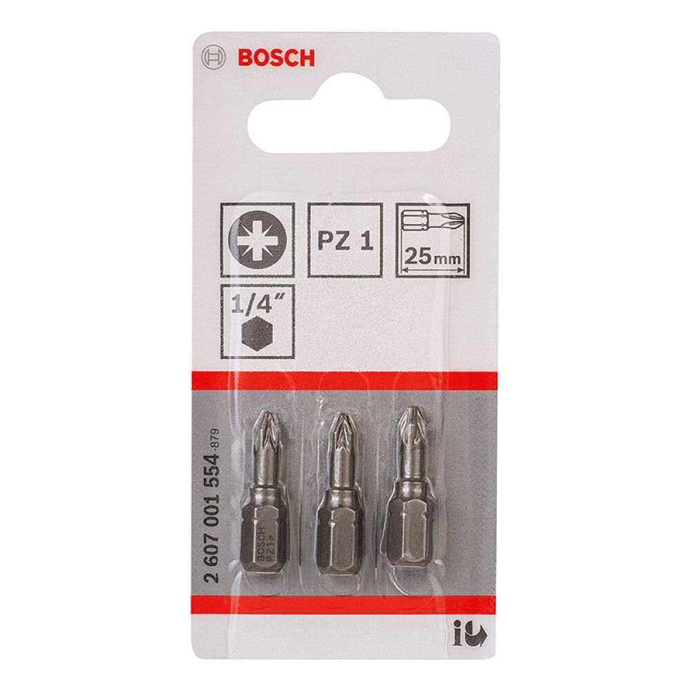 BITS BOSCH EXTRA HARD PZ1 25MM 3STK
