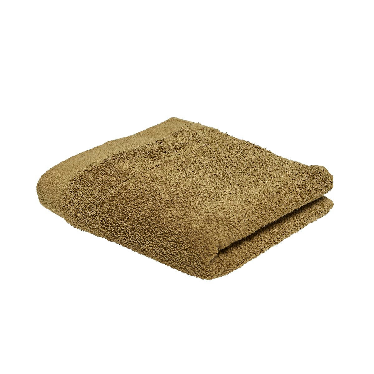 BIO ORGANIC - Serviette de bain uni en Coton Bronze 50x90 cm
