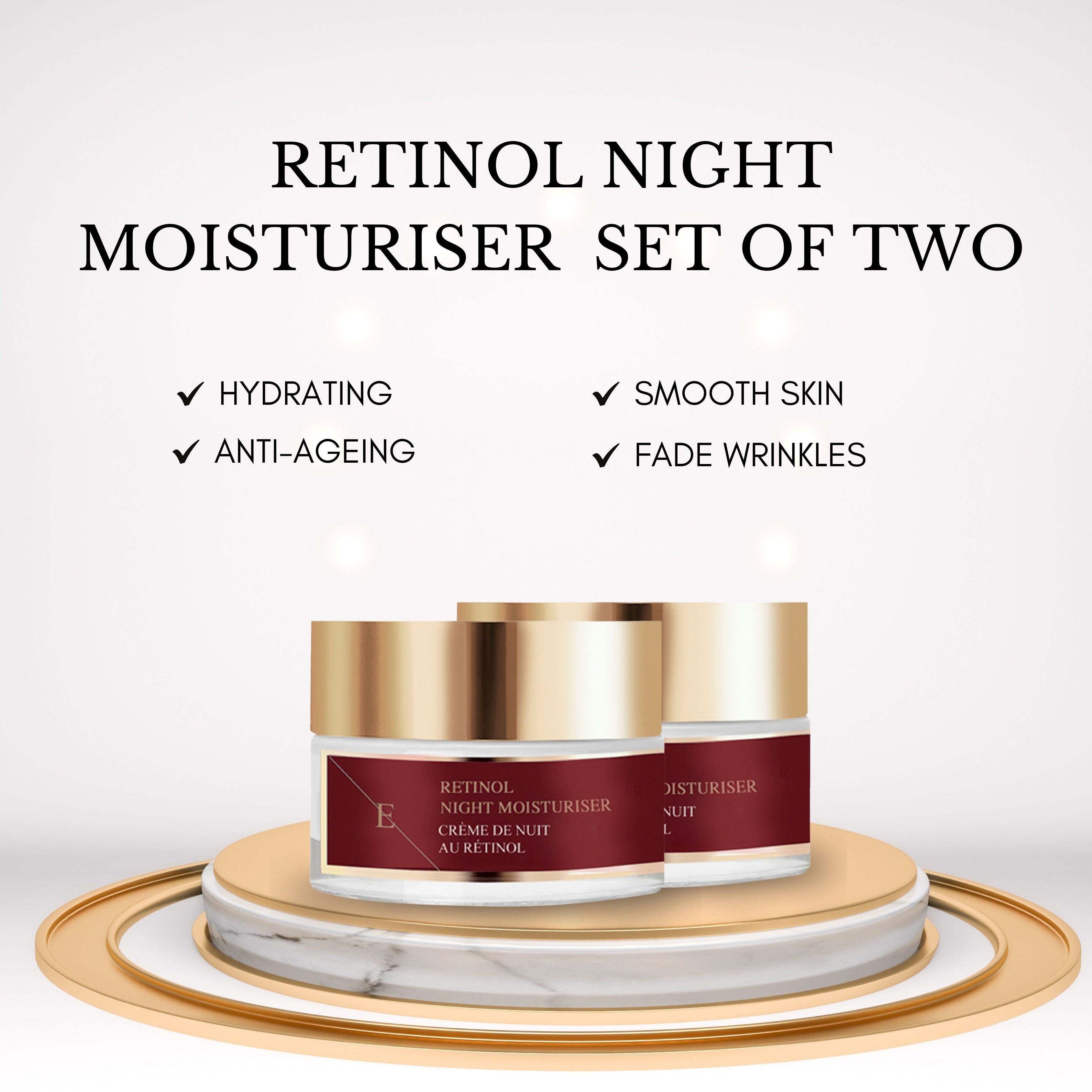 Erth Skin London Anti-Wrinkle Retinol Night Repair Set