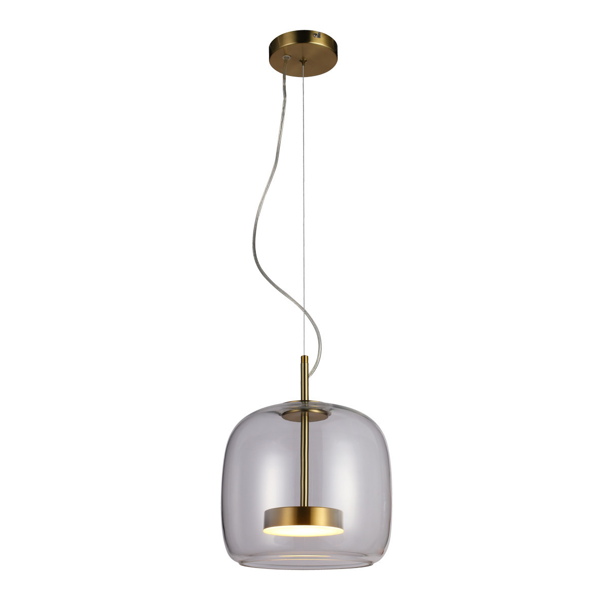 Lampa wisząca CASTE złota LED 1x10W Ciepła biel 850lm Italux