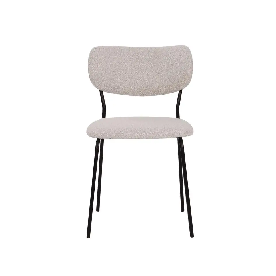 Housecraft Living Leah Eetkamerstoelen Off White/ Gebroken wit - Set van 2