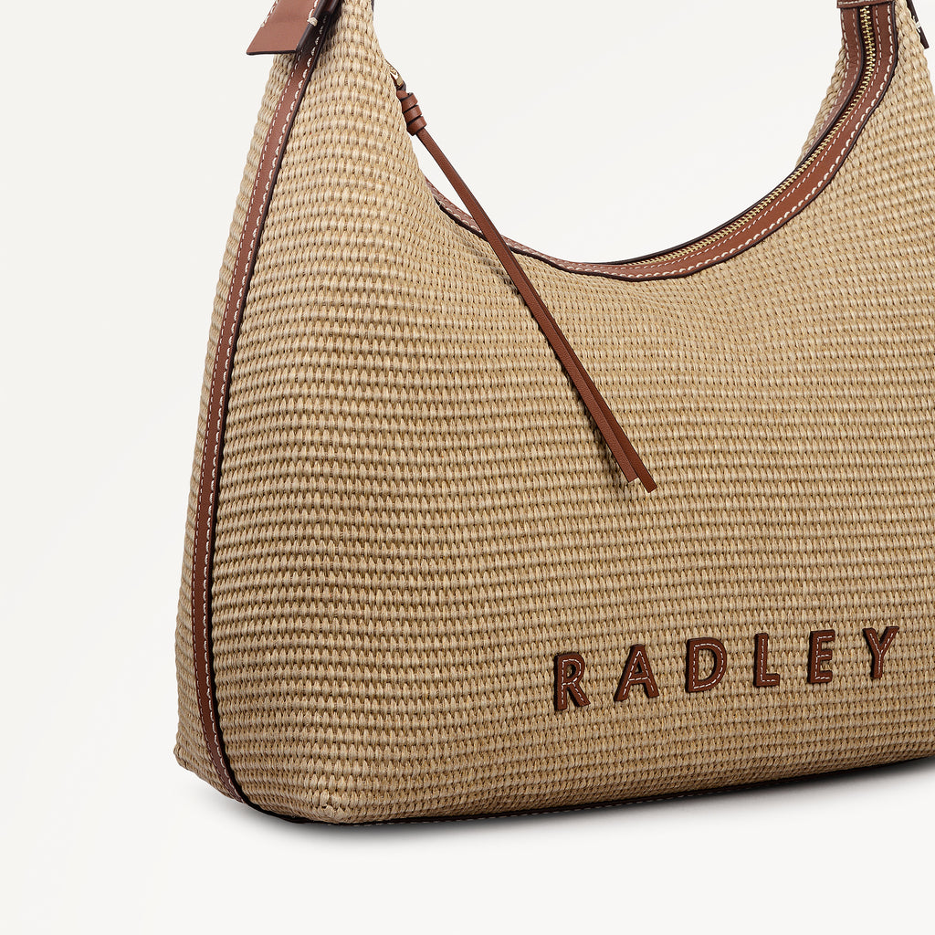 Spencer Mews - Raffia - Large Ziptop Shoulder