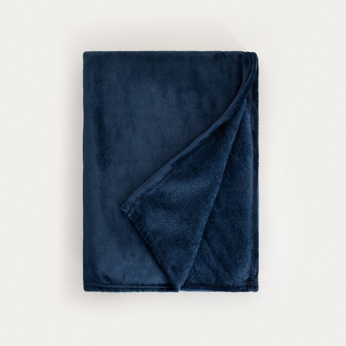 Koc ROTE gruby niebieski 150x200 cm