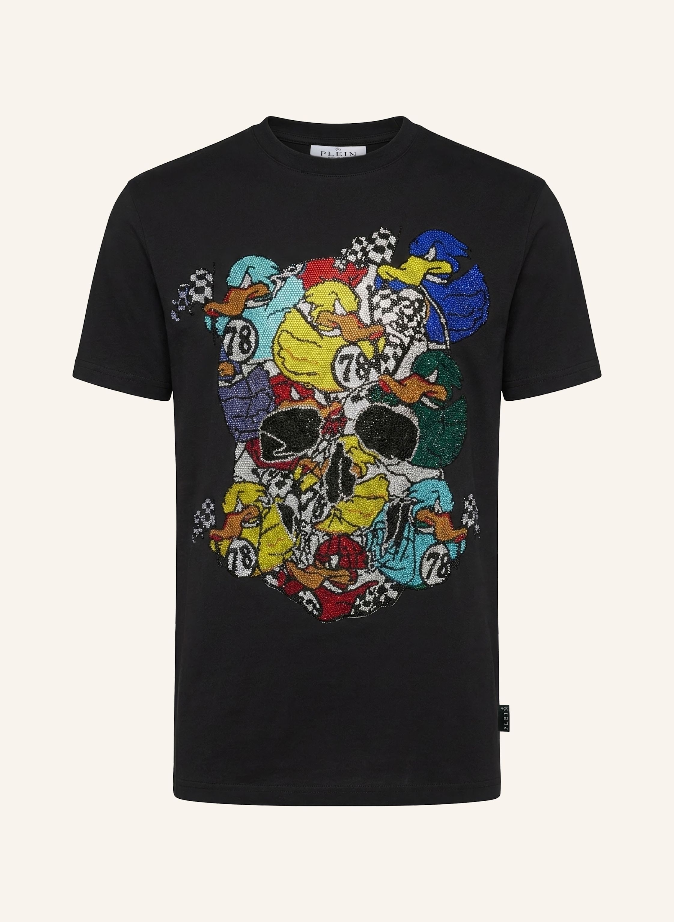PHILIPP PLEIN Kurzarm-Rundhals-T-Shirt DUCK