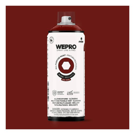 MTN WEPRO Bacchus Red Gloss All-Purpose Paint 400ml