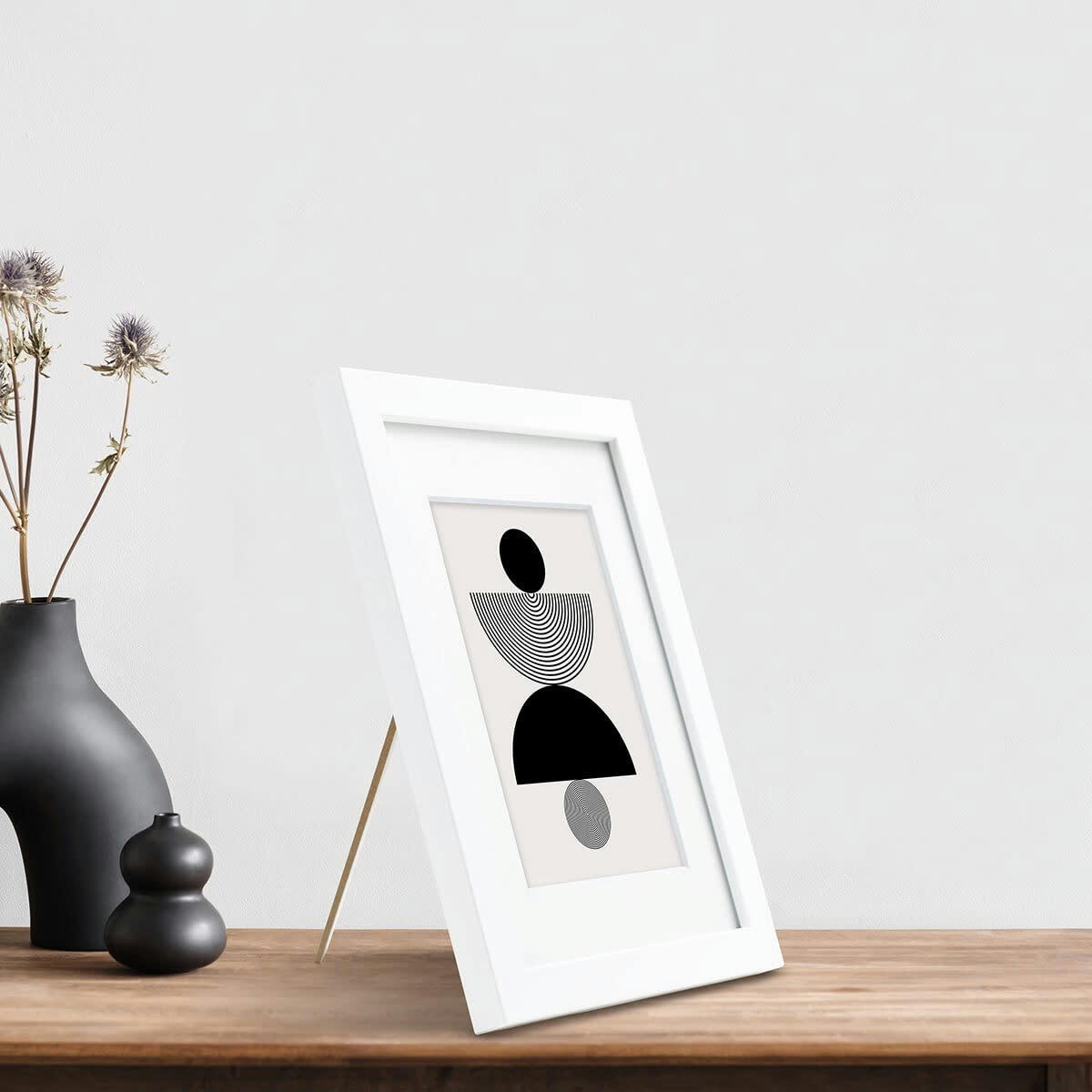 WILD - Cadre photo blanc 10x15 cm résine recyclée