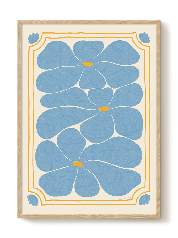 Hanna KL - Nostalgia Blue - PSTR studio Kunst Poster