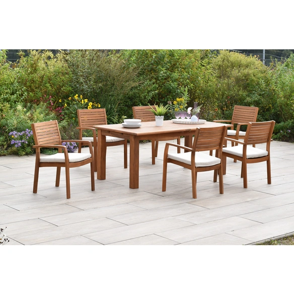 Gartenmöbel-Diningset »Batavia«, 7 tlg., 6 Sitzplätze, Akazie