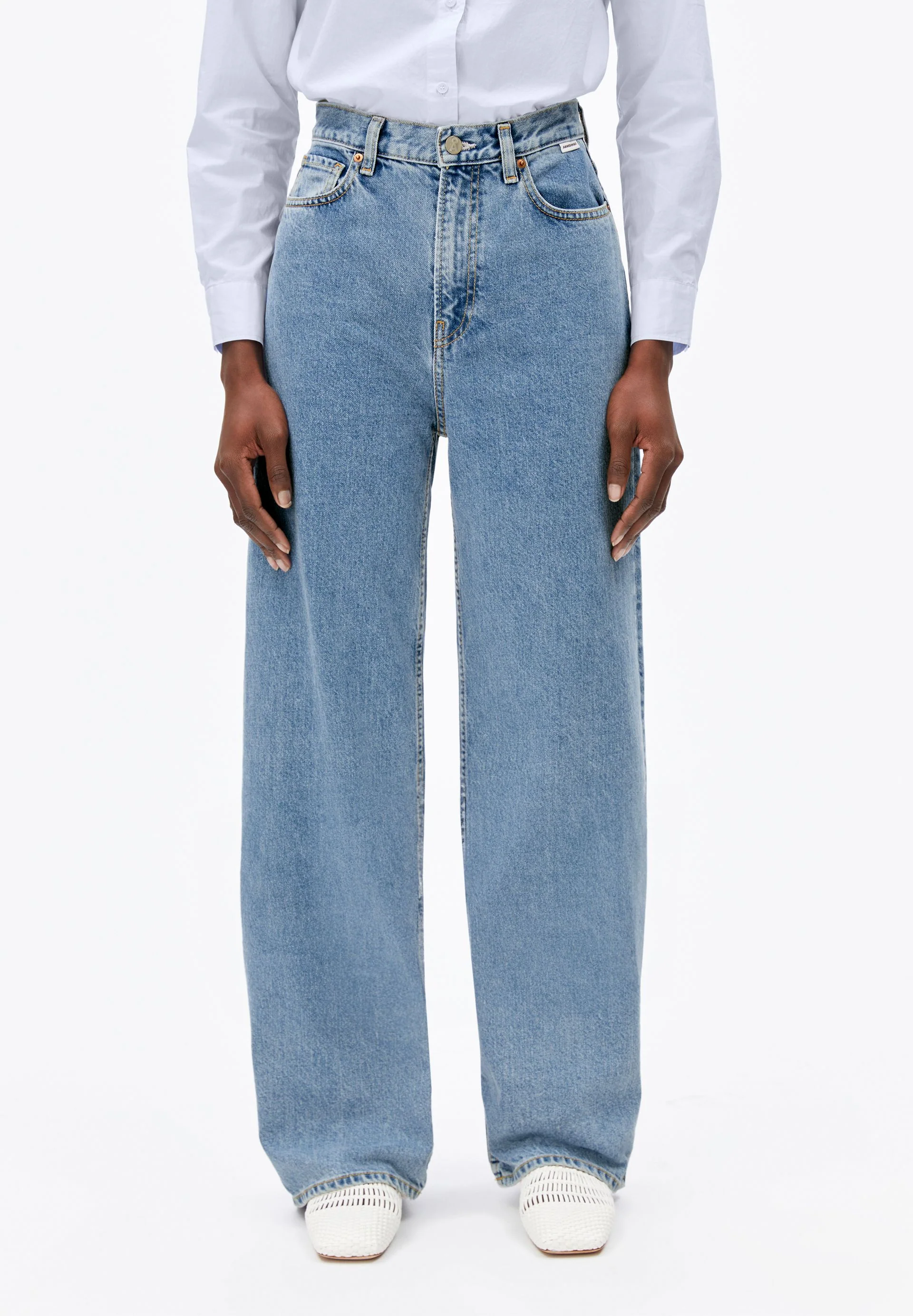 ENIJAA HIGH WAIST WIDE JEANS