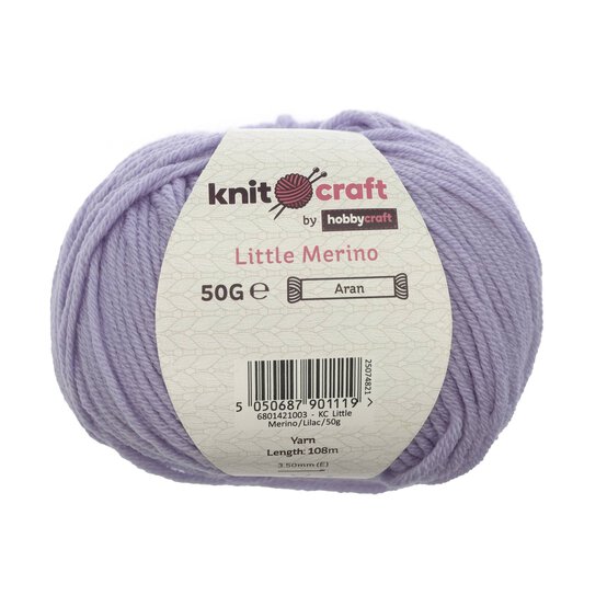 Knitcraft Lilac Little Merino 50g