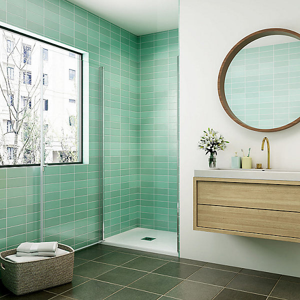 Aica Porte De Douche 100x180cm Porte De Douche Pivotante En Niche 6mm Verre Anticalcaire Porte De Douche Hauteur 180 Cm