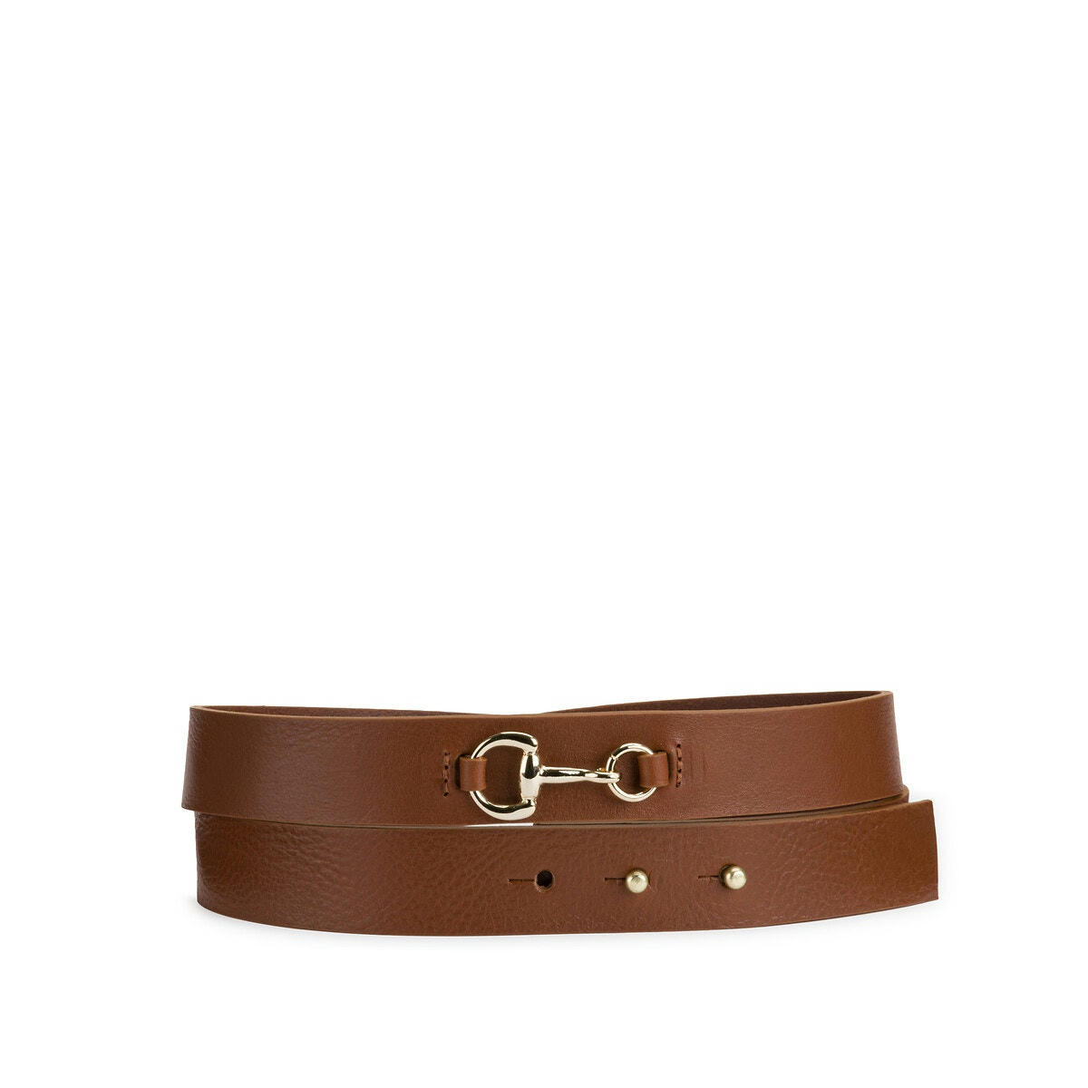 Ceinture en cuir, boucle mors
