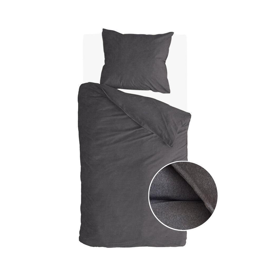 Walra - Dekbedovertrek Soft Comfort - 140x220 cm - Antraciet