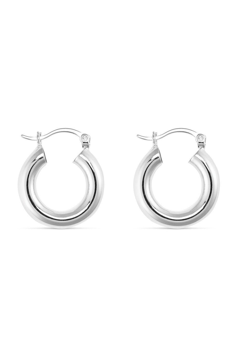 Elk & Bloom Small Sterling Silver Thick Hoops