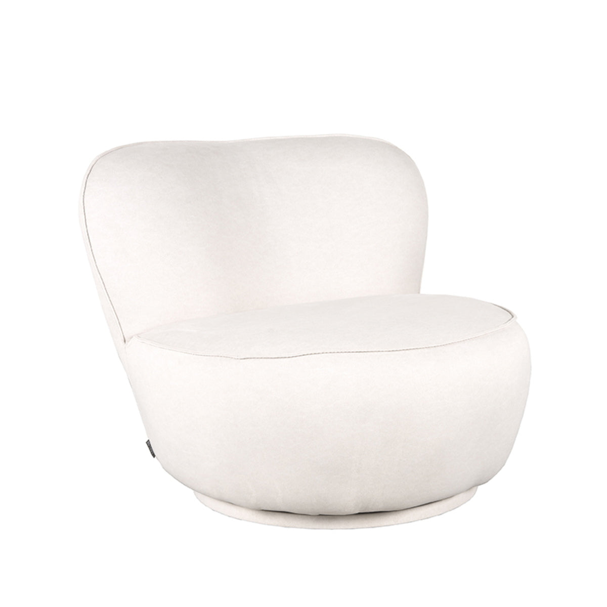 LABEL51 Fauteuil Bunny - Crème - Draaibaar - 92x75x73cm