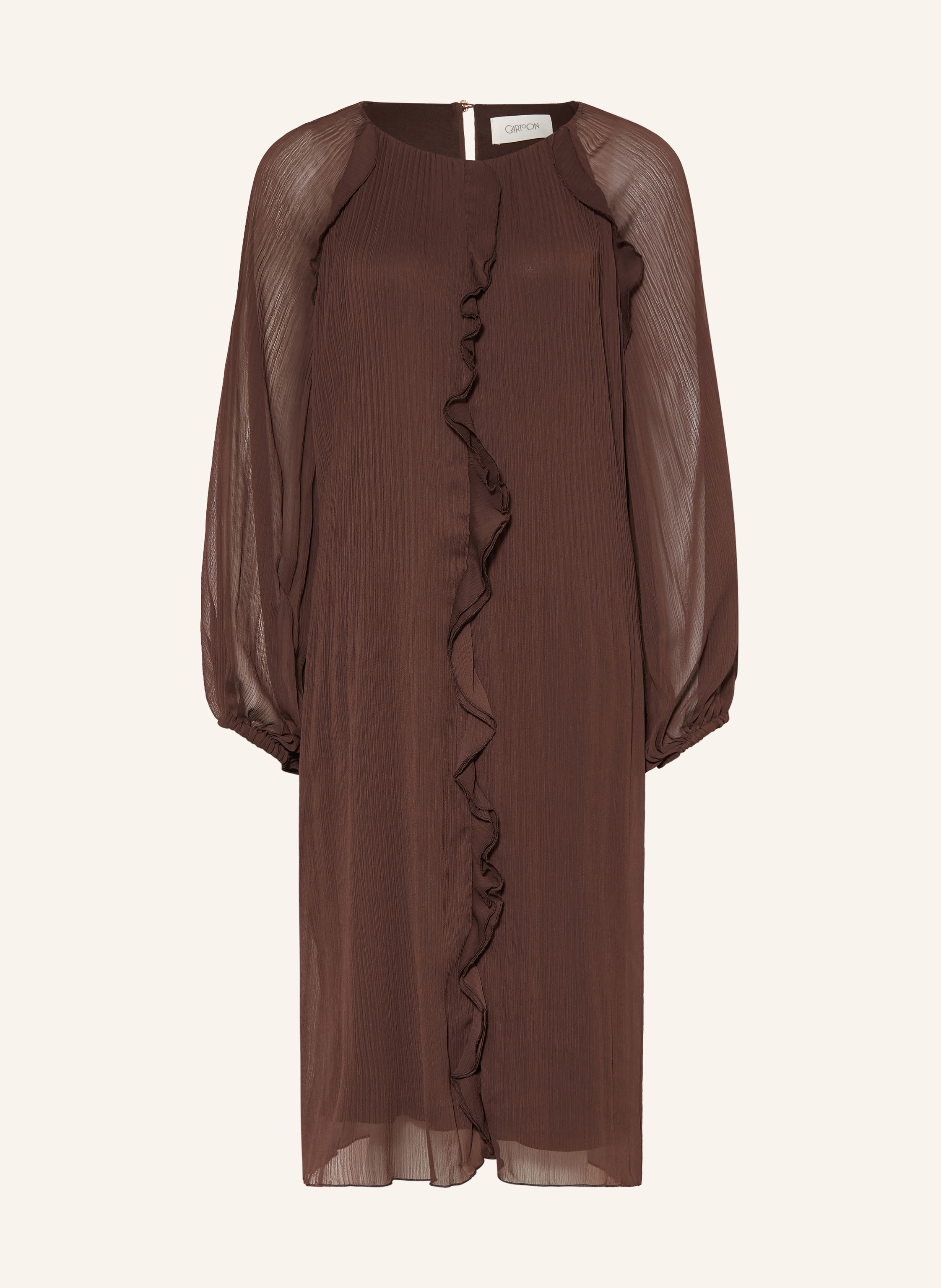 CARTOON Kleid mit Plissees und Volants