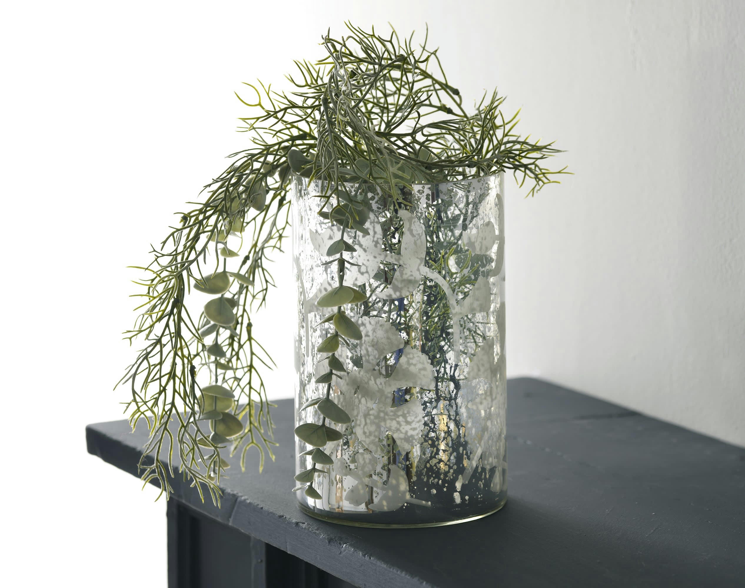 SOLIMAN - Photophore en verre gris