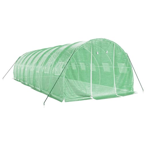 NNEVL Greenhouse with Steel Frame Green 24 m&sup2; 8x3x2 m