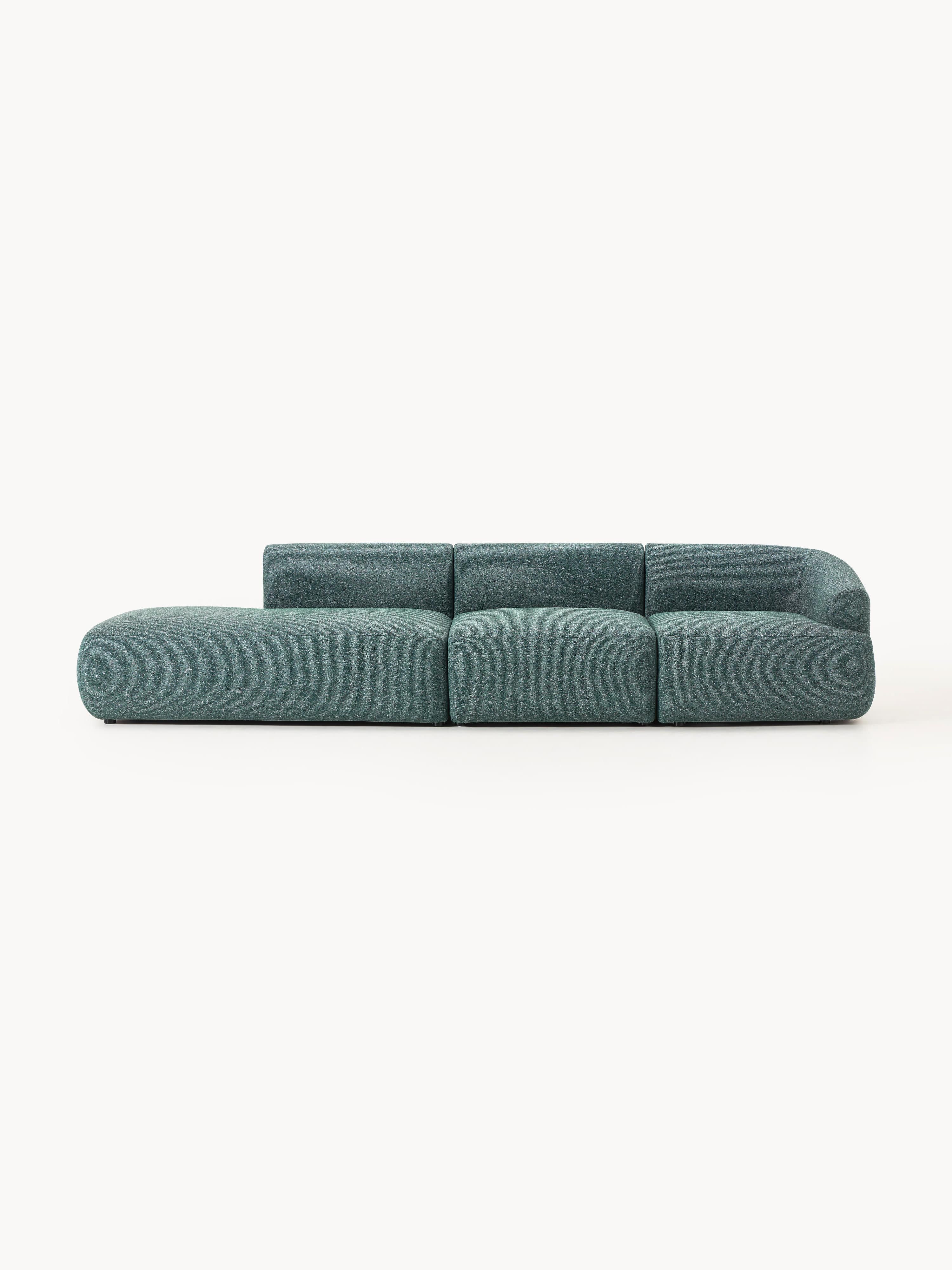 Modulare XL-Ottomane Sofia aus Bouclé