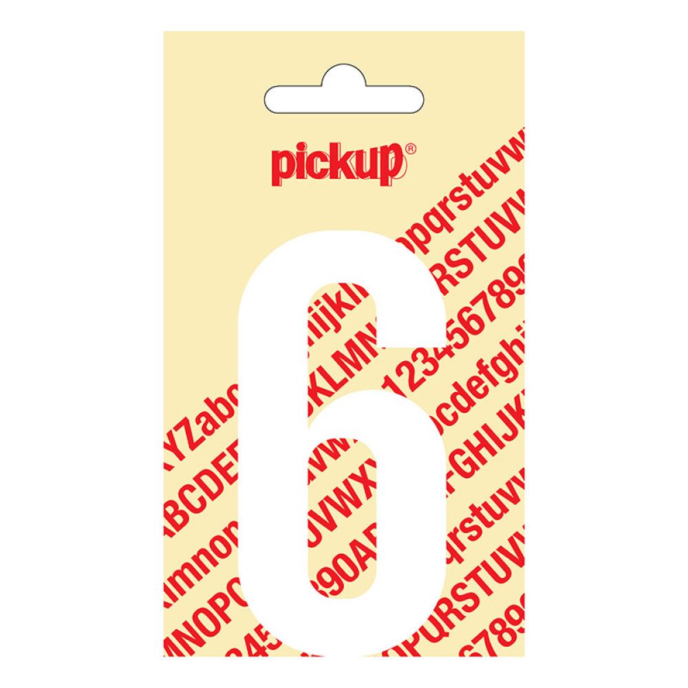 TALL PICKUP NOBEL 6 HVIT 90 MM SELVKLEBENDE