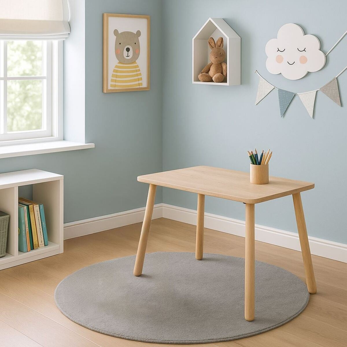 Calicosy - MAEL Kindertafel - H54 cm - Eiken