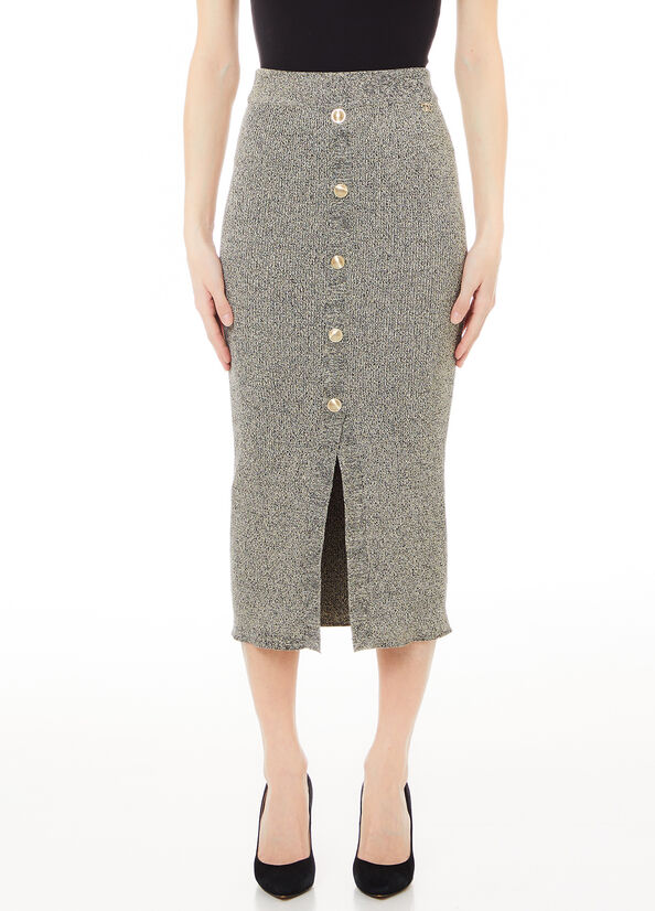Gonna in maglia lurex&reg;