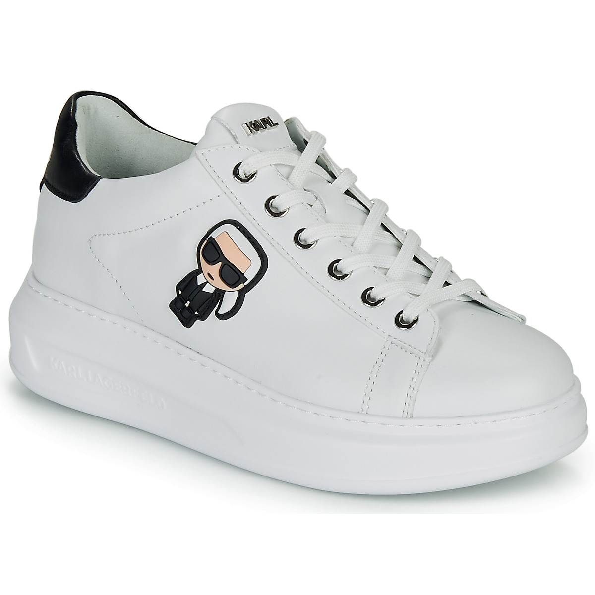 Karl Lagerfeld - KAPRI KARL IKONIC LO LACE - White / Black
