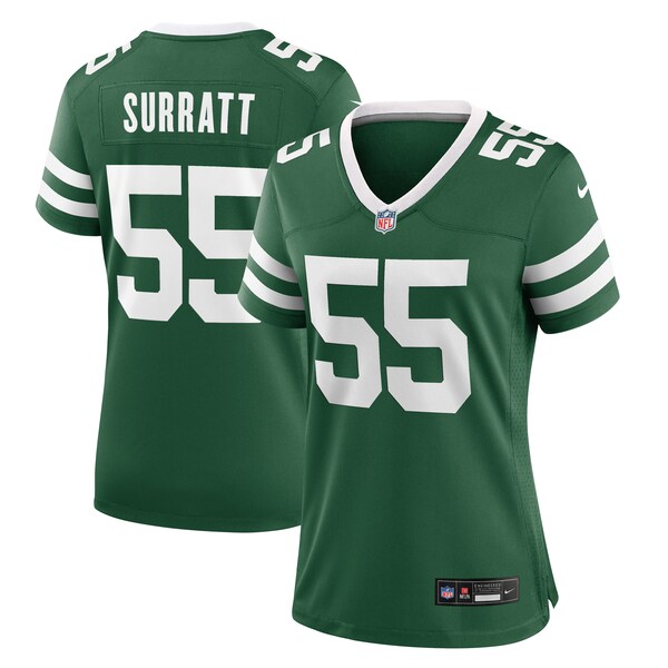 Chazz Surratt New York Jets Nike Women's Team Game Jersey - Legacy Green