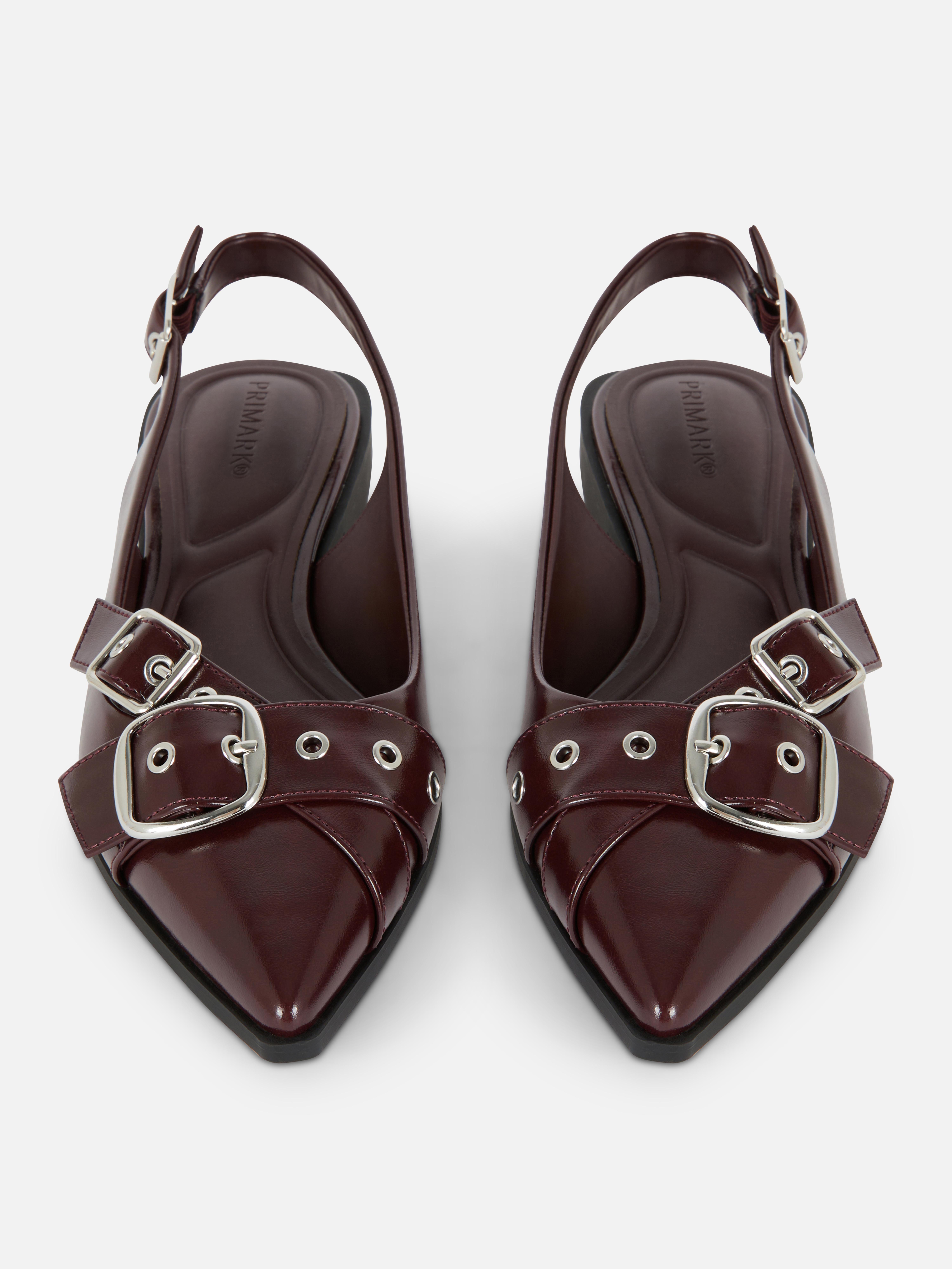 Pointed Eyelet Ballet Flats