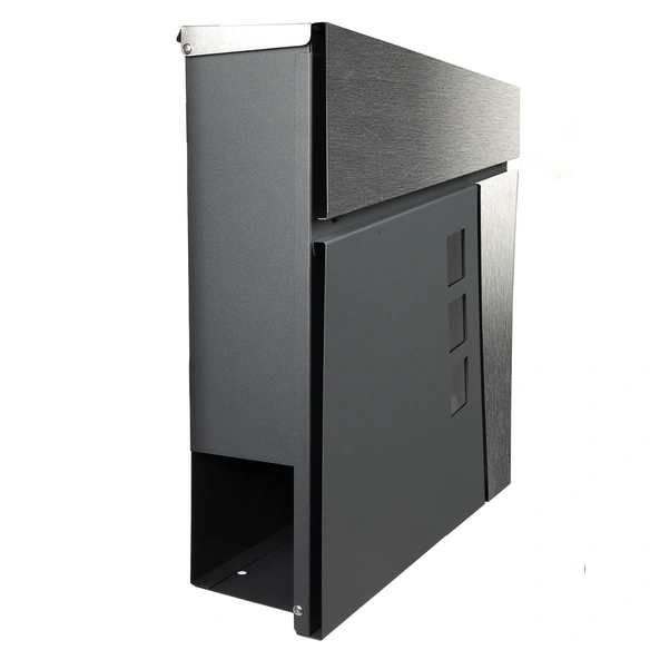 Briefkasten »Boston«, BxHxT: 38 x 38 x 13 cm, Metall/Edelstahl