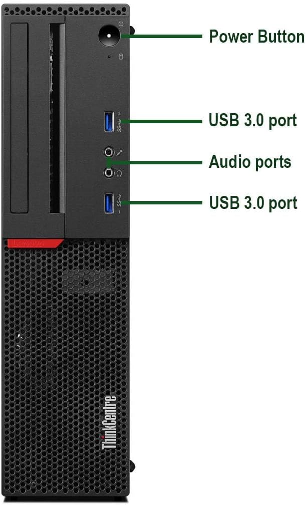 Lenovo Thinkcentre M700 SFF Desktop Computer PC, Intel Quad 6th Gen, 8GB RAM, 500GB HDD, RGB Keyboard, Win 11 Pro (renewed)