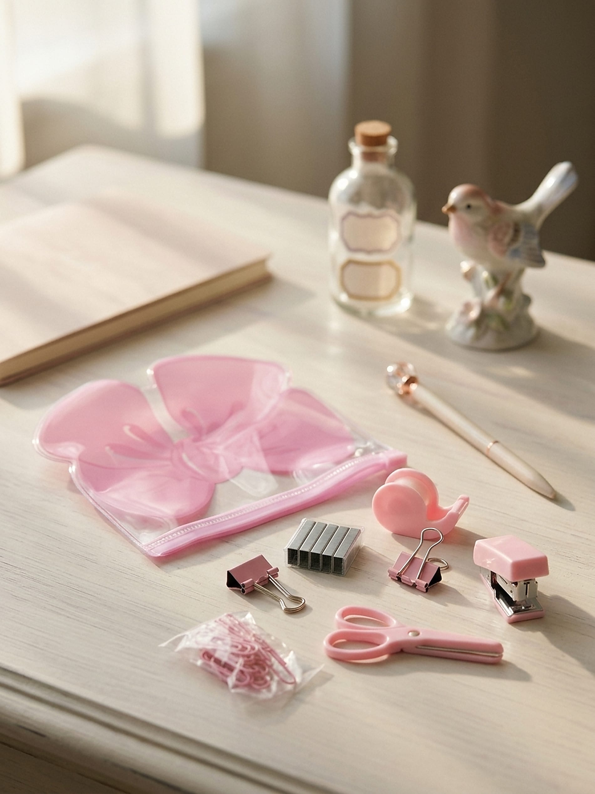 Zestaw papierniczy z etui w kształcie kokardy 6 pack