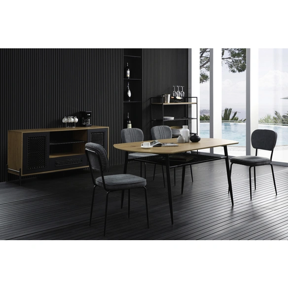 Esstisch »Tisch«, BxT: 168 x 90 cm, mitteldichte_faserplatte_mdf|metall|kunststoff