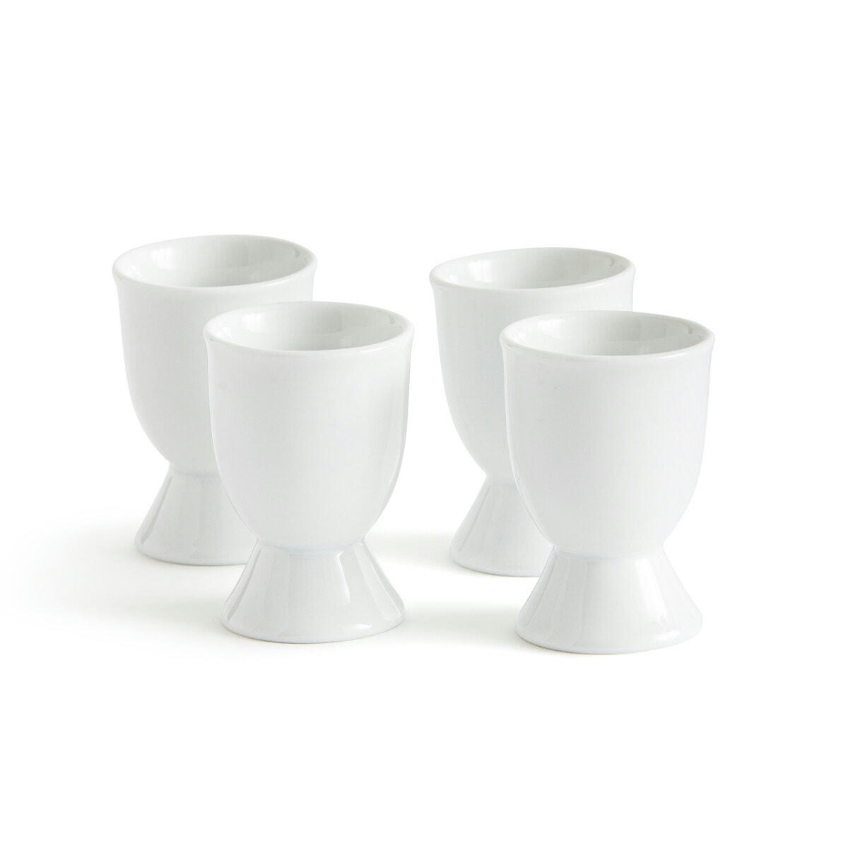 Lot de 4 coquetiers, porcelaine, Atola
