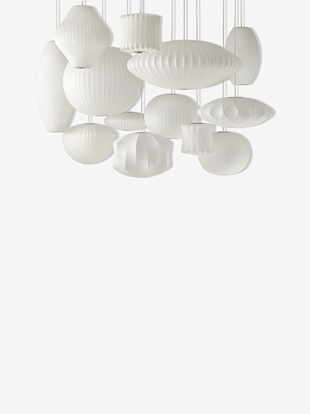 Suspension pear bubble s george nelson blanc - hay blanc