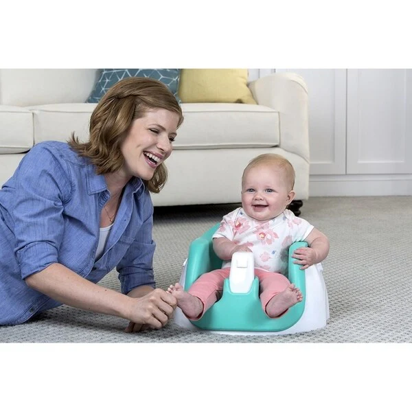 Regalo 2-in-1 Floor Seat and Booster Seat, Aqua