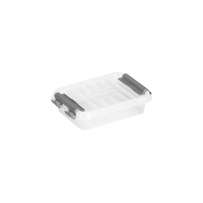 Box de rangement Q-line avec couvercle à clips transparent 0,2 L SUNWARE