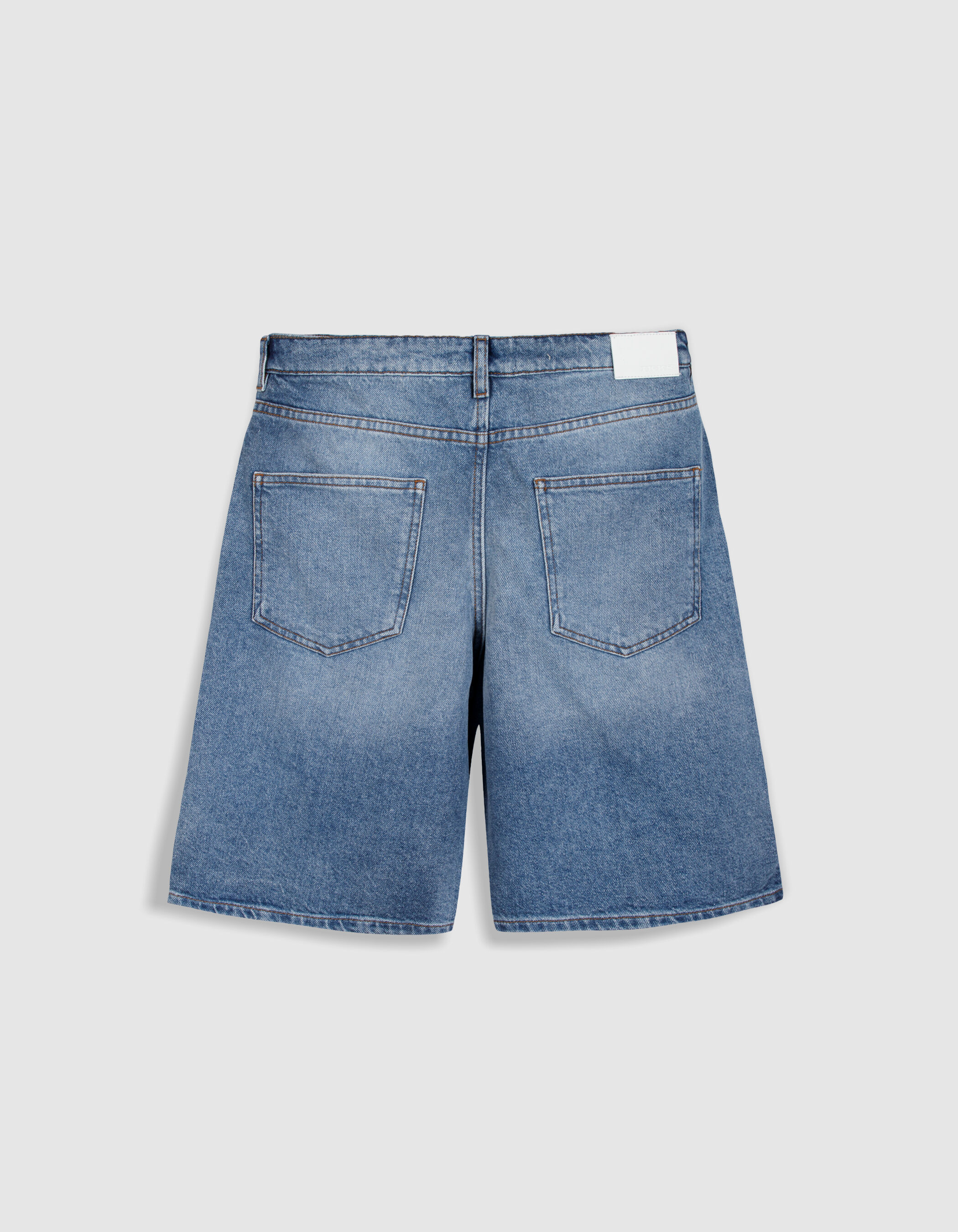 Bermuda en jean bleu Femme