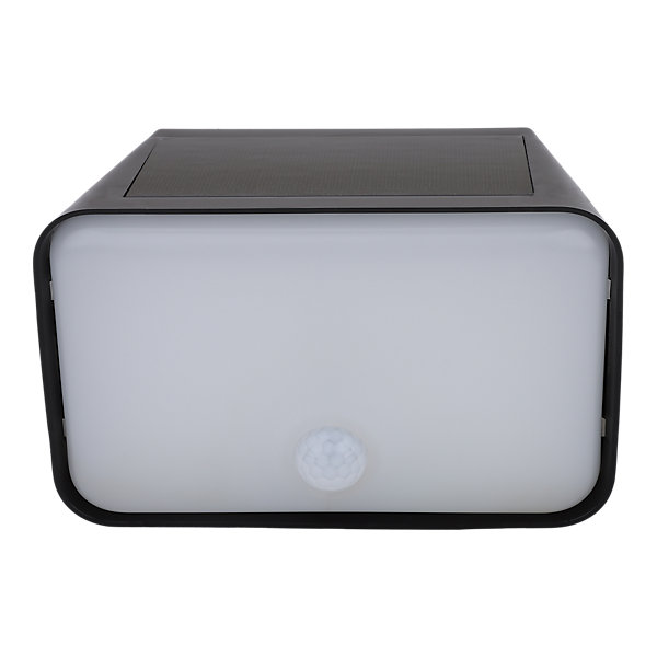 Applique murale solaire LED extérieur noir 900 lm détecteur de mouvement IP54, GoodHome Wendland