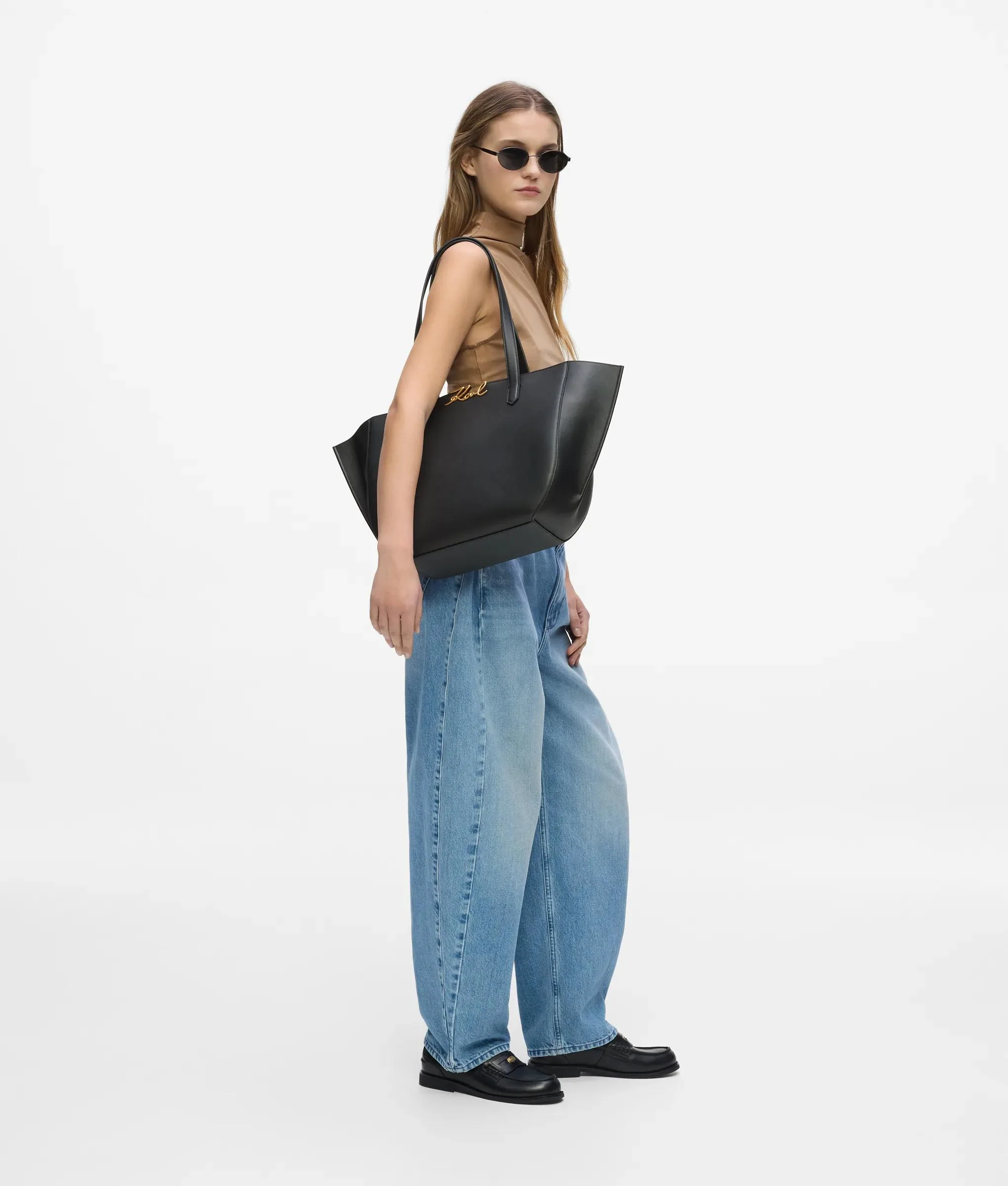 Sac en toile de taille moyenne K/Signature