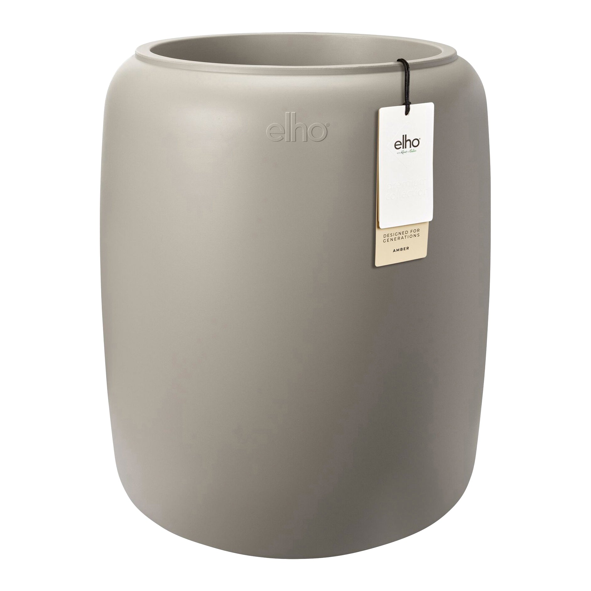 Elho Amber Beads Medium 40 - Balanced beige - L 39 x B x H 48 cm - Bin